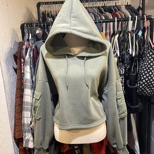 NWOT Crop Hoodie